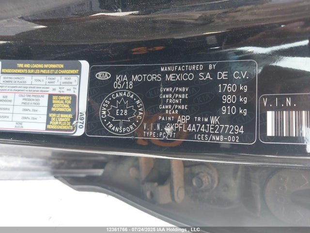 KIA mpi nu 2018 3KPFL4A74JE277294 Image 19