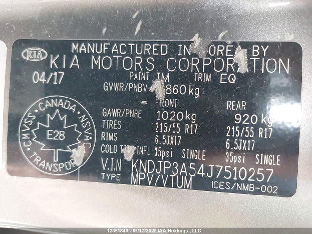 KNDJP3A54J7510257 KIA g
