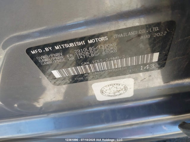 Mitsubishi mivec 2023 ML32AUHJ0PH000458 Image 26