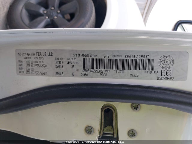 1C6RR7LG6GS293620 RAM 1500