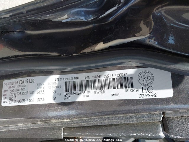 1C4PJMBSXFW678715 Jeep 2015