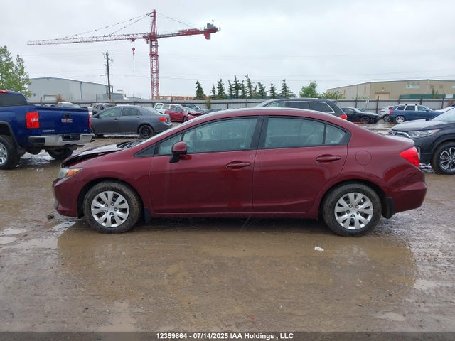 12359864 :رقم المزاد ، 2HGFB2F42CH062303 vin ، 2012 Honda Civic Lx مزاد بيع