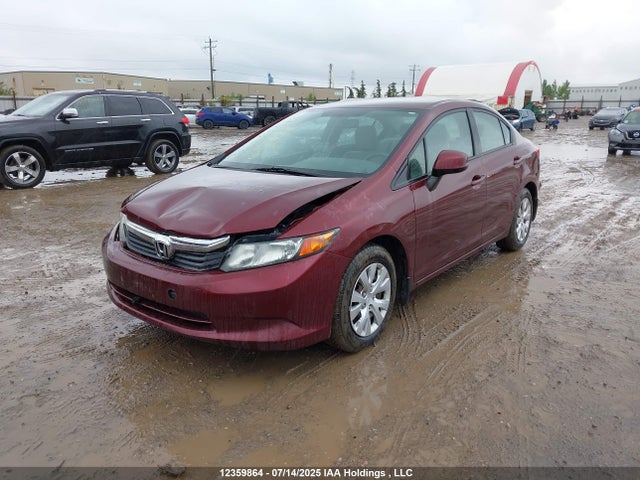 12359864 :رقم المزاد ، 2HGFB2F42CH062303 vin ، 2012 Honda Civic Lx مزاد بيع