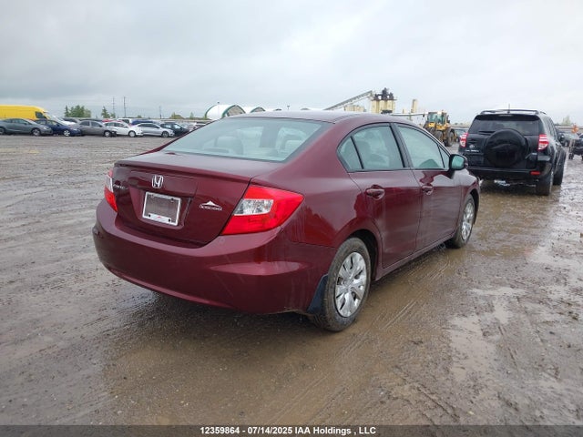 12359864 :رقم المزاد ، 2HGFB2F42CH062303 vin ، 2012 Honda Civic Lx مزاد بيع