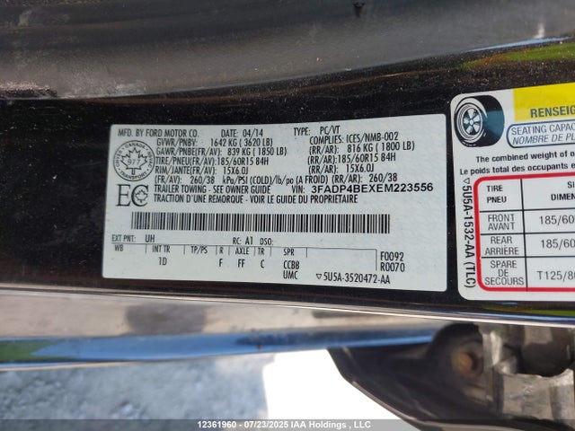 Ford Fiesta 2014 3FADP4BEXEM223556 Image 9