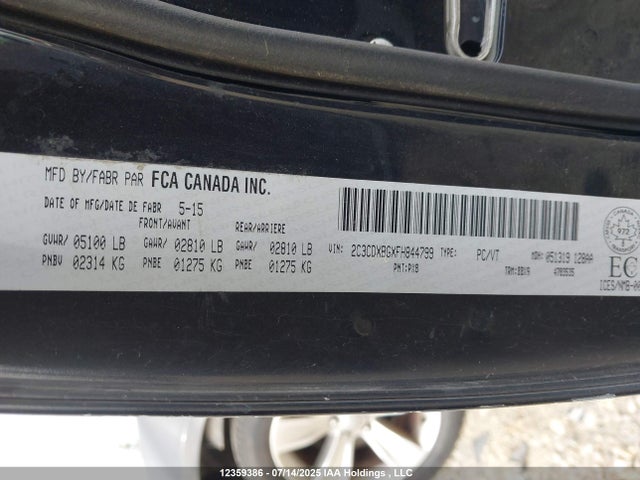 2C3CDXBGXFH844799 Dodge 2015