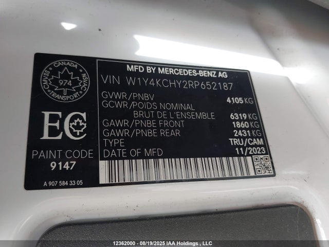 W1Y4KCHY2RP652187 Mercedes-Benz om654