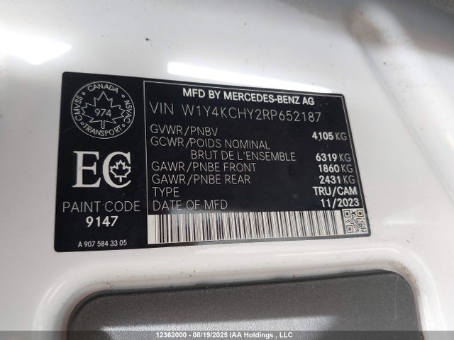 W1Y4KCHY2RP652187 Mercedes-Benz om654