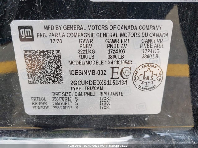 2GCUKDEDXS1151434 Chevrolet l84
