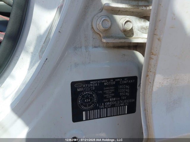 KMHD04LB7KU890994 Hyundai g 1.6 dohc t-gdi
