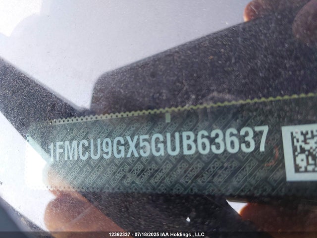 1FMCU9GX5GUB63637 Ford 2016