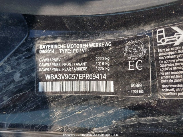 BMW 428i 2014 WBA3V9C57EPR69414 Image 9