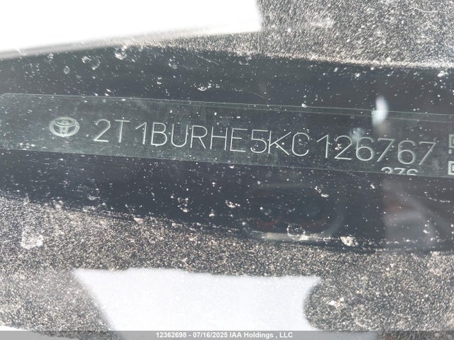 2T1BURHE5KC126767 Toyota 2zr-fe