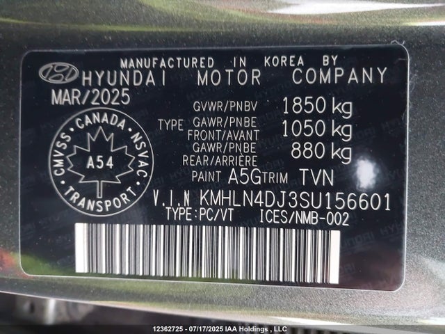 KMHLN4DJ3SU156601 Hyundai gdi kappa