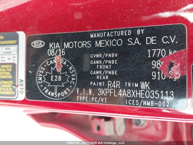 KIA gdi nu 2017 3KPFL4A8XHE035113 Image 19