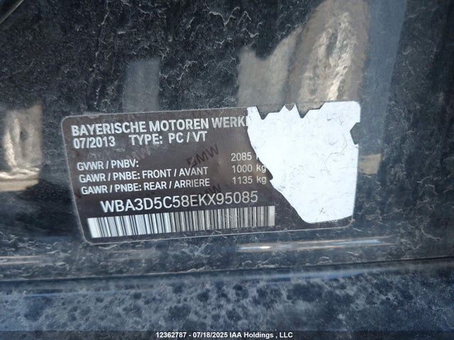 BMW 2014 2014 WBA3D5C58EKX95085 Image 9
