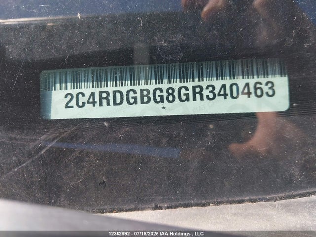 2C4RDGBG8GR340463 Dodge 2016