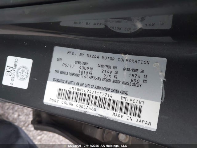 JM1BN1L74J1157714 Mazda pe