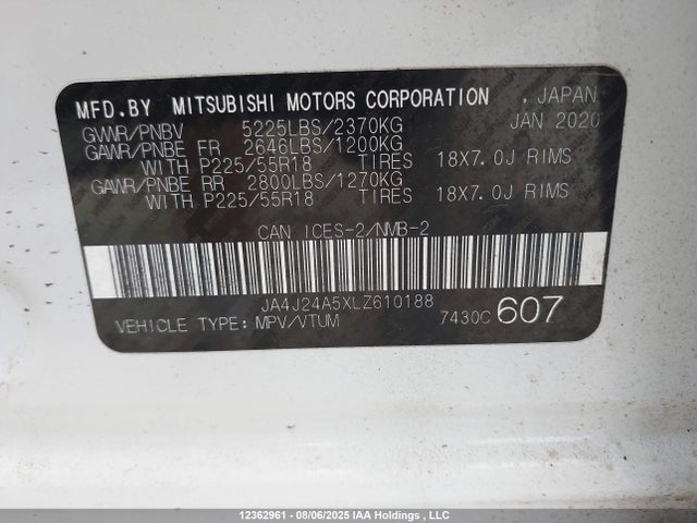 JA4J24A5XLZ610188 Mitsubishi s61 - y61