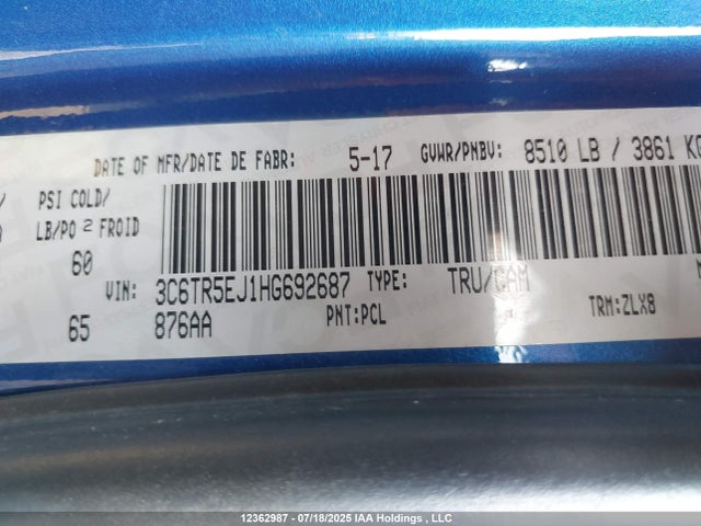 RAM 2500 2017 3C6TR5EJ1HG692687 Image 9