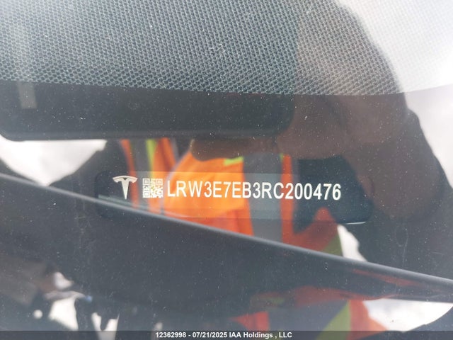 LRW3E7EB3RC200476 Tesla Model 3 Long Range