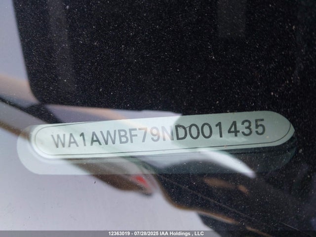 WA1AWBF79ND001435 Audi SQ7
