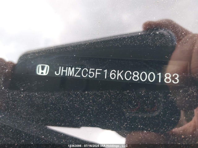 Продаж на аукціоні авто 2019 Honda Clarity Plug-in Hybrid, vin: JHMZC5F16KC800183, номер лоту: 12363086