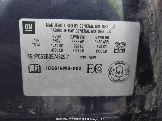 1G1PC5SB3E7432901 Chevrolet LUV