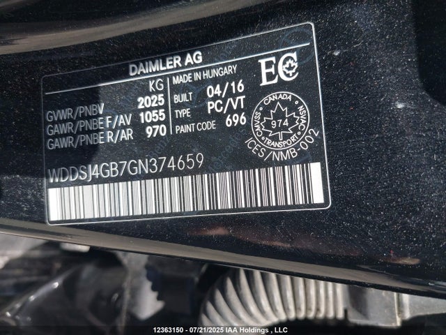 Mercedes-Benz CLA-Class 2016 WDDSJ4GB7GN374659 Image 9