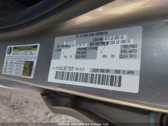 Mazda l5x 2014 JM1CW2CL9E0170975 Image 18
