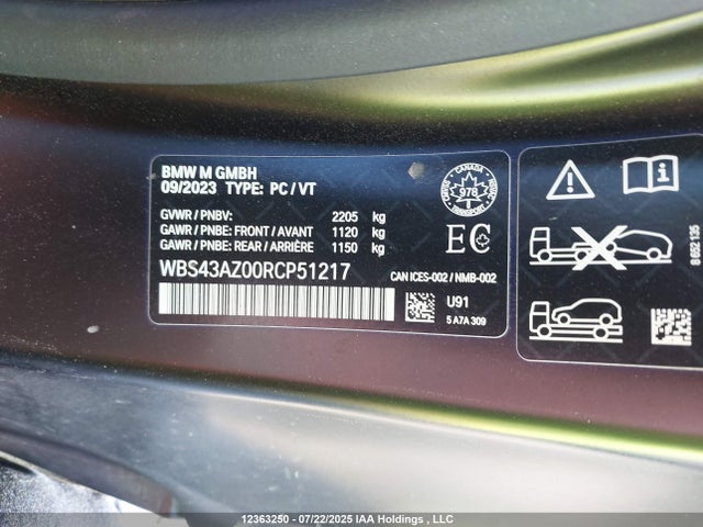 WBS43AZ00RCP51217 BMW M4