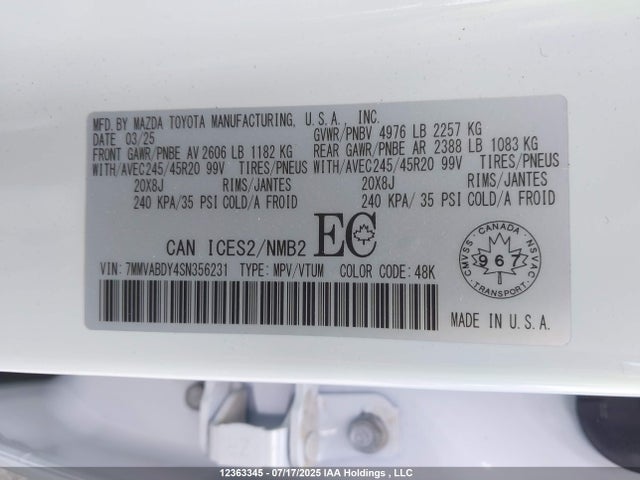7MMVABDY4SN356231 Mazda py turbo