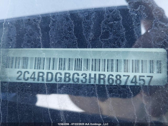 2C4RDGBG3HR687457 Dodge Grand Caravan