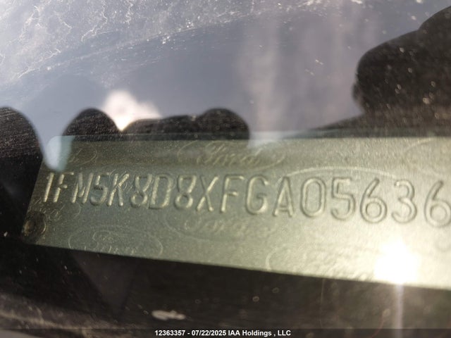1FM5K8D8XFGA05636 Ford 2015