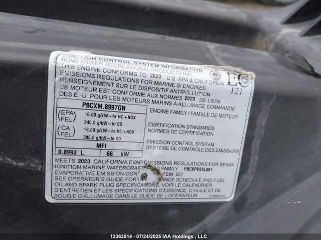 Aukcja sprzedaży 2023 Seadoo , vin: YDV68902B323, numer aukcji: 12363514