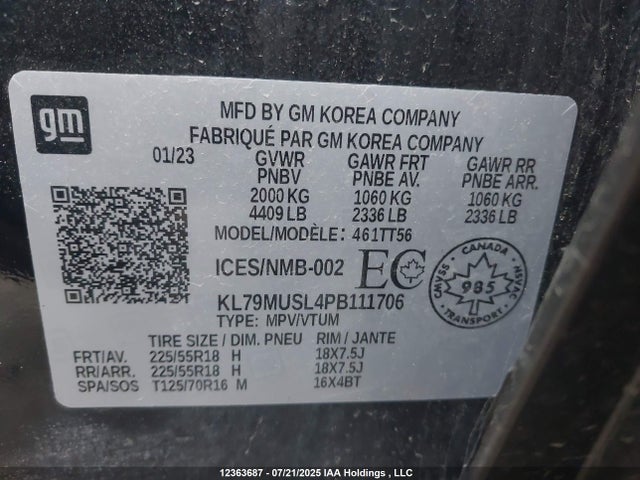 Chevrolet l3t 2023 KL79MUSL4PB111706 Image 19
