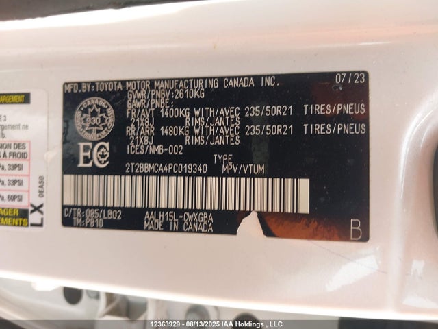 Lexus a25a-fxs, 5nm+4nm 2023 2T2BBMCA4PC019340 Image 19