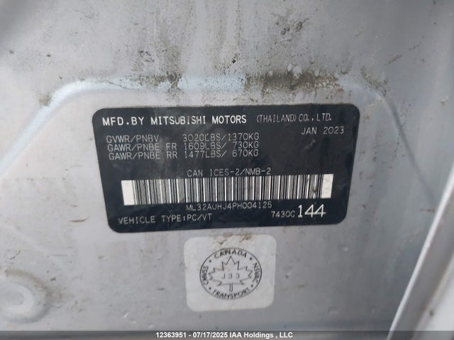 ML32AUHJ4PH004125 Mitsubishi mivec