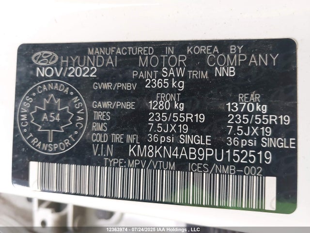 Hyundai 2023 2023 KM8KN4AB9PU152519 Image 19