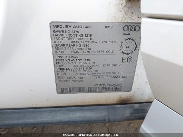 WA1BNAFY6L2022553 Audi Q5