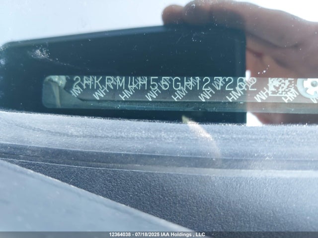 2HKRM4H55GH127262 Honda k24w9