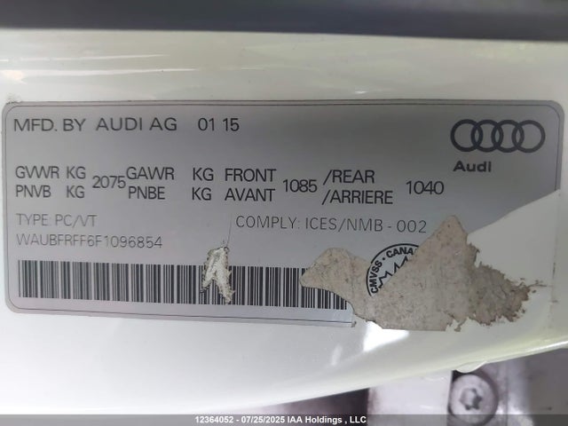 Audi A3 2015 WAUBFRFF6F1096854 Image 9