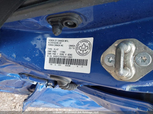 Honda l15b7 2016 2HGFC1F47GH112691 Image 19