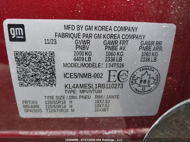 Buick l3t 2024 KL4AMESL1RB110273 Image 9