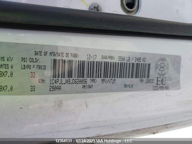 1C4PJLJX9JD620056 Jeep Cherokee