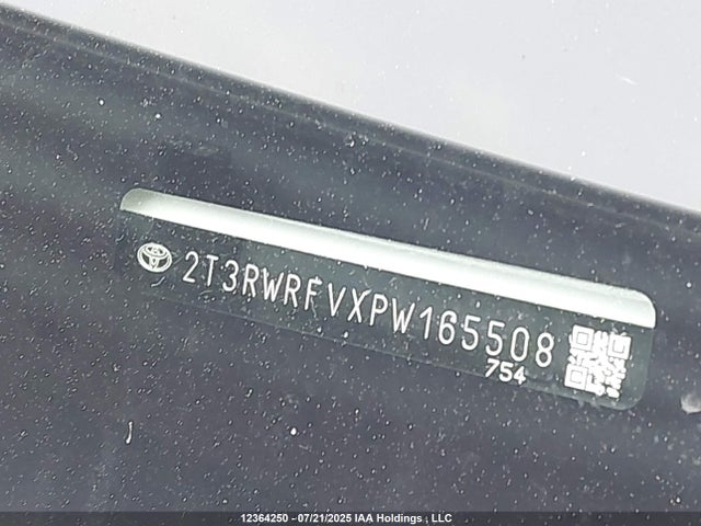 2T3RWRFVXPW165508 Toyota a25a-fxs, 3nm+4nm(ni)
