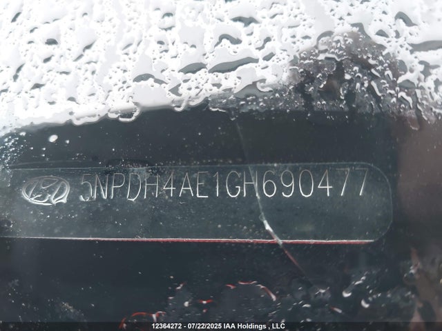 Hyundai dohc mpi nu 2016 5NPDH4AE1GH690477 Image 18