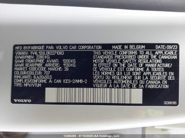 YV4L12UL0R2271083 Volvo b4204t