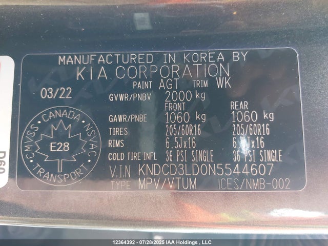 KIA gdi 2022 KNDCD3LD0N5544607 Image 9