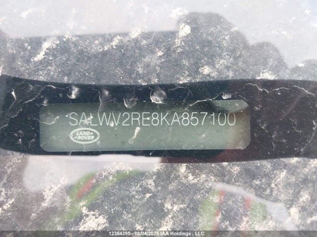 SALWV2RE8KA857100 Land Rover aj133 s/c